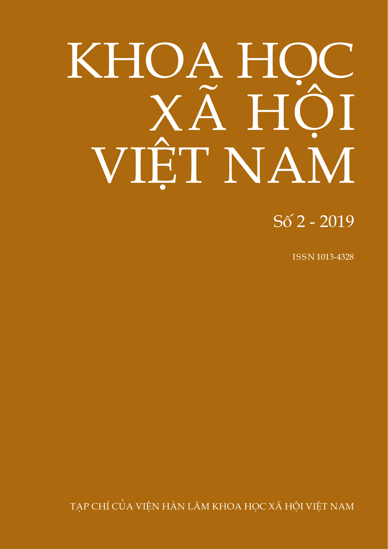 Khoa học xã hội Việt Nam. Số 2 - 2019